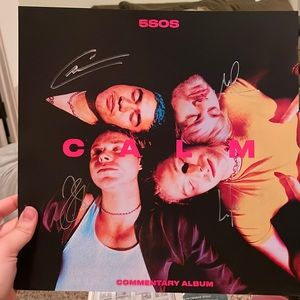 Authentic 5SOS signed commentary CALM album!